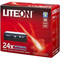 LiteOn iHAS324-17 - Grabadora de DVD interna (24x- SATA- DVD-RW)- negro